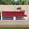 Pallet Cushions 5 pcs Wine Red Fabric