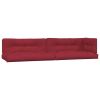 Pallet Cushions 5 pcs Wine Red Fabric