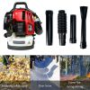 Backpack Leaf Blower, 52CC,530CFM,175MPH ,2 Stroke Air Cooling Gasoline Backpack Grass Blower,Snow Blower EPA Compliant