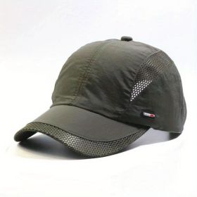 Quick-drying Mesh Baseball Cap - Breathable Sun Hat for Men - Outdoor Fishing & Summer Activities (Color: Army Green)