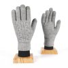 Female Winter Warm Knitted Full Finger Gloves Men Solid Woolen Touch Screen Mittens Women Thick Warm Cycling Driving Gloves