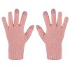 Female Winter Warm Knitted Full Finger Gloves Men Solid Woolen Touch Screen Mittens Women Thick Warm Cycling Driving Gloves