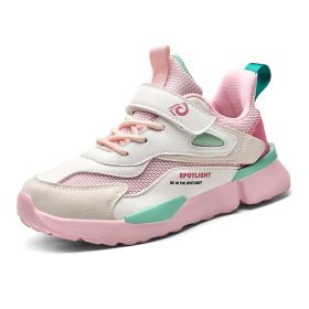 2022 Kids Sheos For Girls Sneakers Fashion Boys Casual Children Shoes Girl Sport Running Child Shoes Chaussure Enfant (Color: Pink)