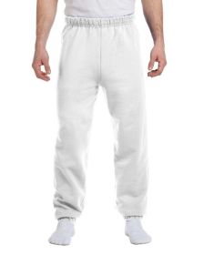 Adult NuBlend® Fleece Sweatpants - BLACK - S (Color: White)