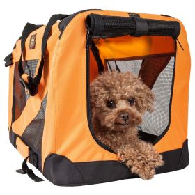 Folding Zippered 360 Vista View House Pet Crate (size: X-Large)