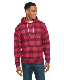 Adult Triblend Pullover Fleece Hooded Sweatshirt - BLACK TRIBLEND - XS (Color: RED TRBLN BUFLO)