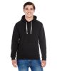 Adult Triblend Pullover Fleece Hooded Sweatshirt - BLACK TRIBLEND - XS