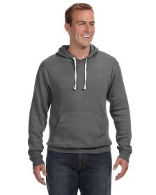 Adult Triblend Pullover Fleece Hooded Sweatshirt - BLACK TRIBLEND - XS (Color: SMOKE TRIBLEND)