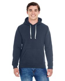 Adult Triblend Pullover Fleece Hooded Sweatshirt - BLACK TRIBLEND - XS (Color: TRUE NAVY TRBLND)