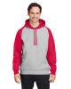 Unisex Zone HydroSport™ Heavyweight Colorblock Hooded Sweatshirt - ATH HT/ SP DK NV - XS