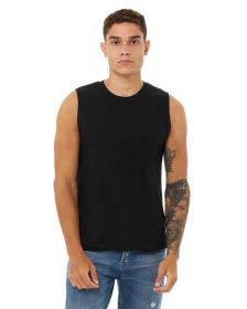 Unisex Jersey Muscle Tank - BLACK - S (Color: BLACK)