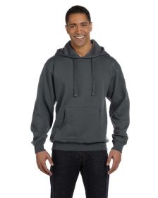 Adult Organic/Recycled Pullover Hooded Sweatshirt - BLACK - 2XL (Color: CHARCOAL)