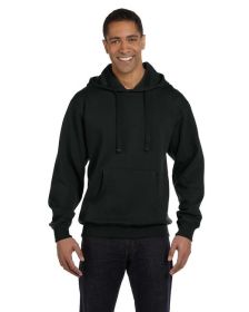 Adult Organic/Recycled Pullover Hooded Sweatshirt - BLACK - 2XL (Color: BLACK)