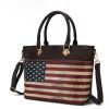 MKF Collection Lilian Vegan Leather Women FLAG Tote Bag by Mia K