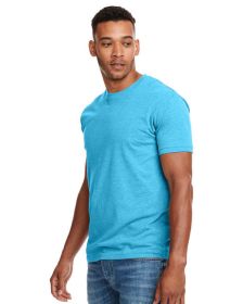 Unisex CVC Crewneck T-Shirt - WHITE - 5XL (Color: BONDI BLUE)