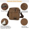 Unisex Crossbody Bags Canvas Phone Tablet PC Shoulder Bag Credit Card Key Messenger Purse