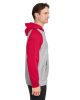 Unisex Zone HydroSport™ Heavyweight Colorblock Hooded Sweatshirt - ATH HT/ SP DK NV - XS