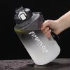 Sports Water Jug With Time Markers; Gradient Color Fitness Accessories