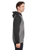 Unisex Zone HydroSport™ Heavyweight Colorblock Hooded Sweatshirt - ATH HT/ SP DK NV - XS