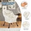 Modern Polyester Fabric Lazy Chair with Side Pocket