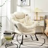 Modern Polyester Fabric Lazy Chair with Side Pocket